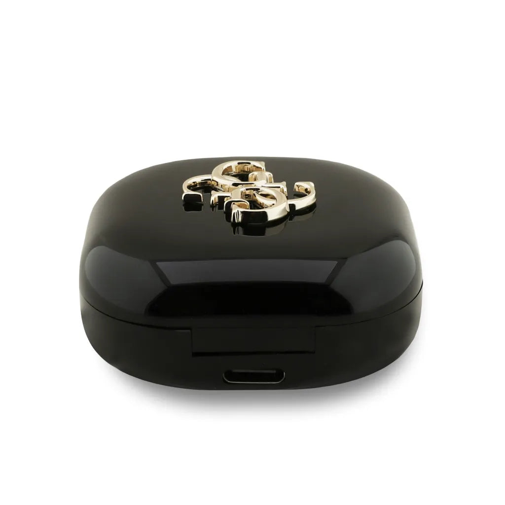 GUESS – Auriculares TWS Negros con Logo Metalizado