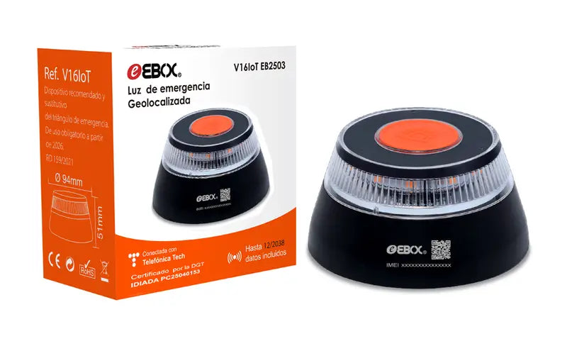 Luz de emergencia V16 Geolocalizada