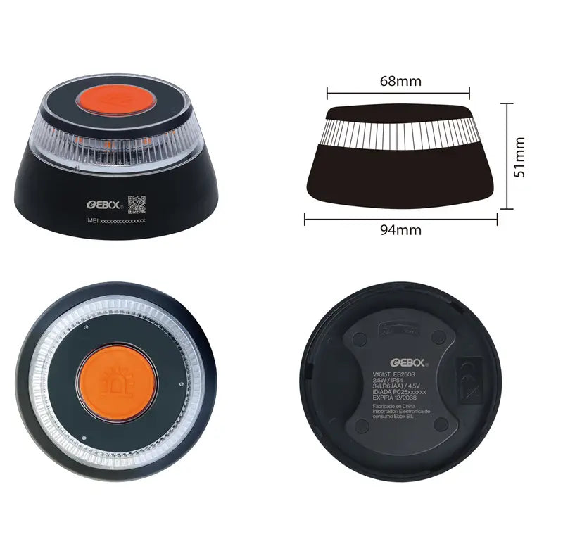 Luz de emergencia V16 Geolocalizada