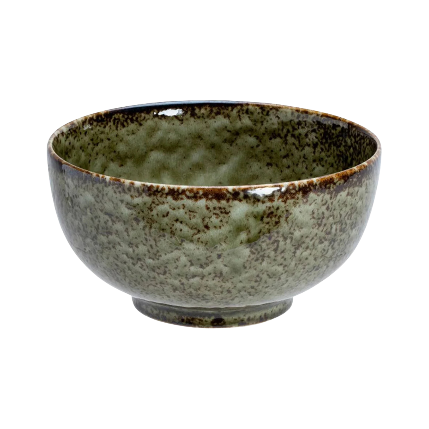 Chawan Verde Jaspeado — Cuenco Artesanal para Matcha