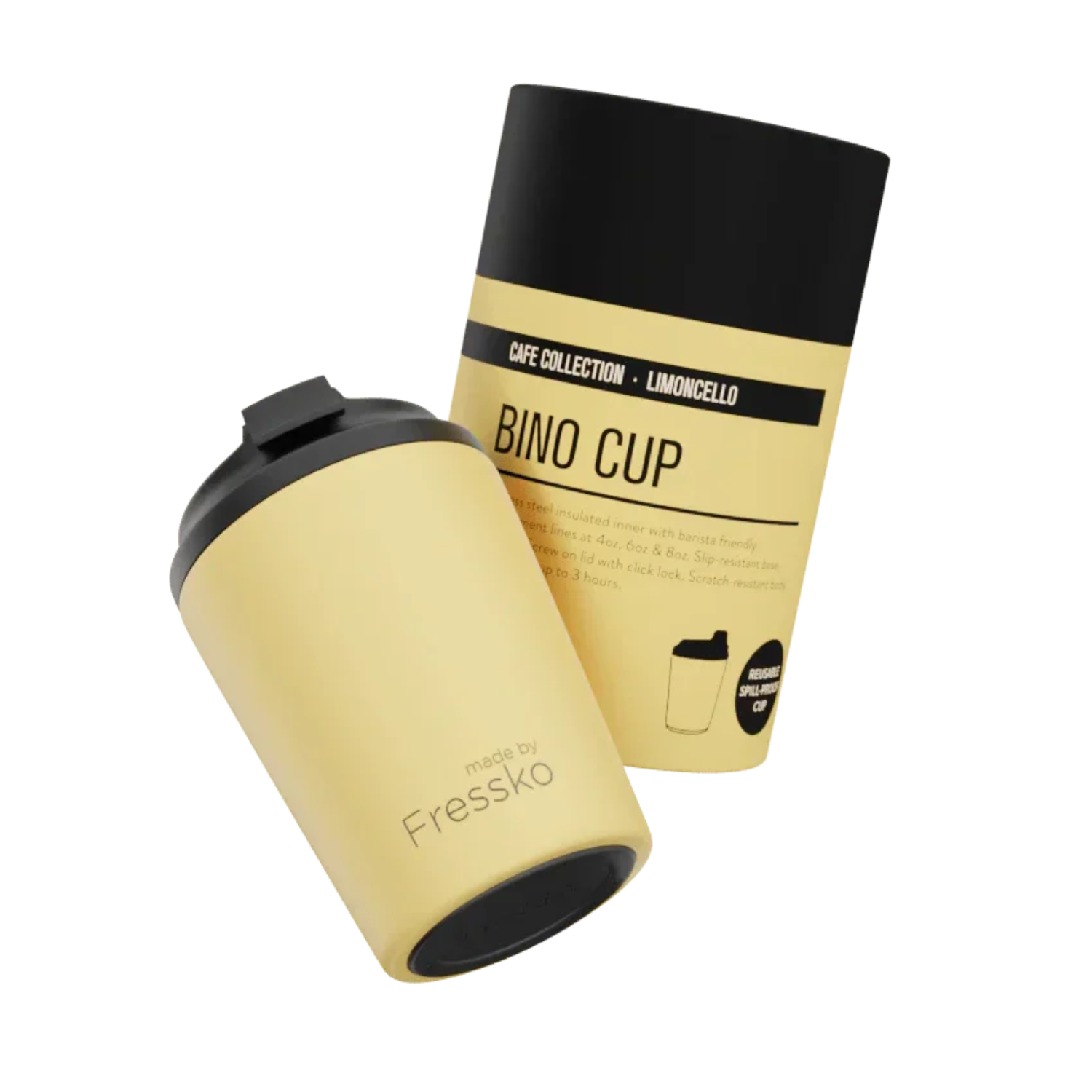 Fressko Bino Cup Limoncello — Vaso Reutilizable Café
