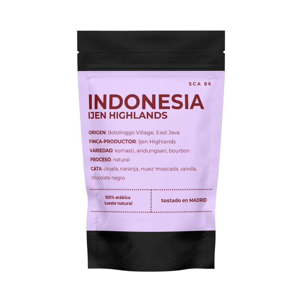 Indonesia Ijen Highlands — Café de Especialidad SCA 86
