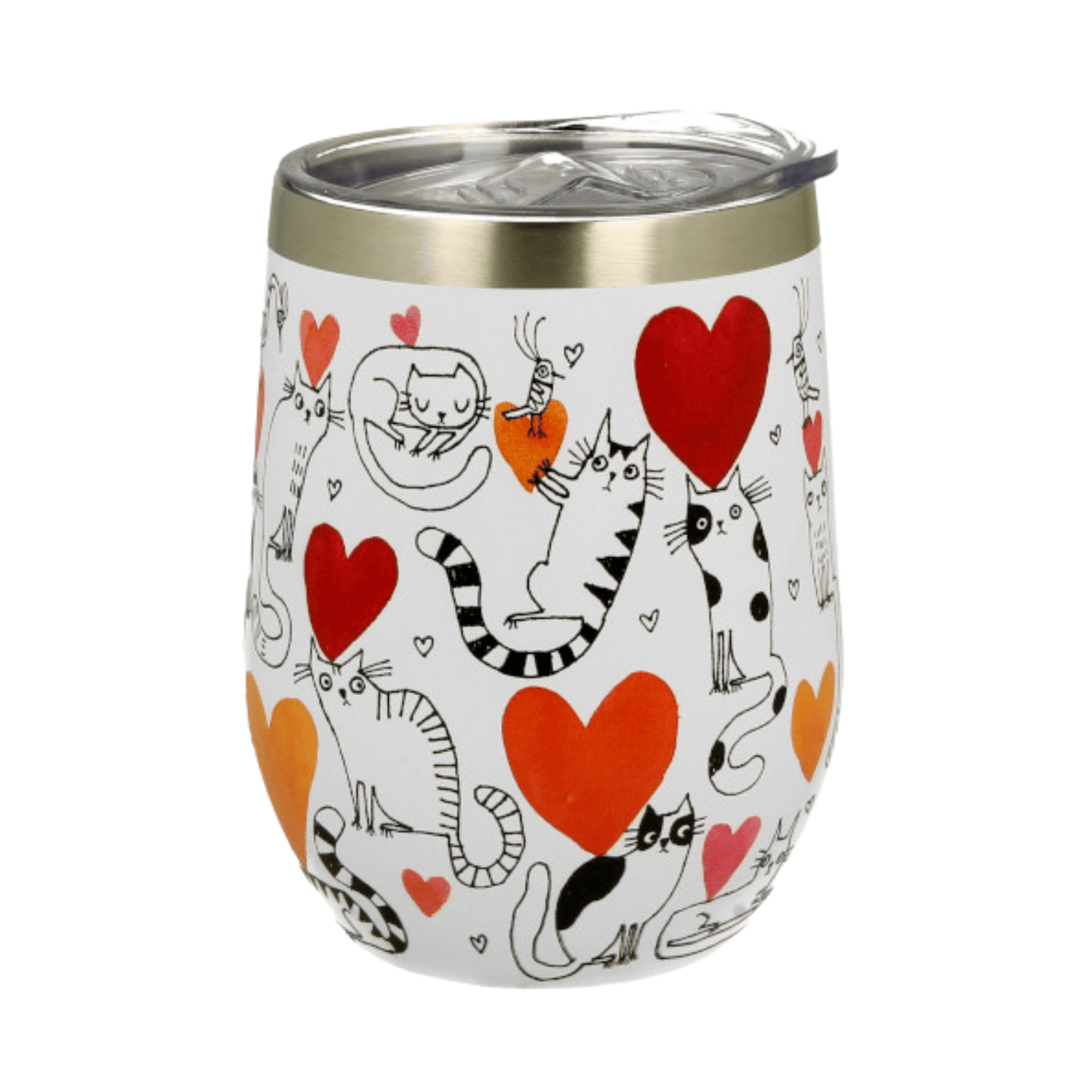 Vaso Termo Gatos y Corazones — Taza Isoterma